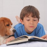 kidreadingwithdog